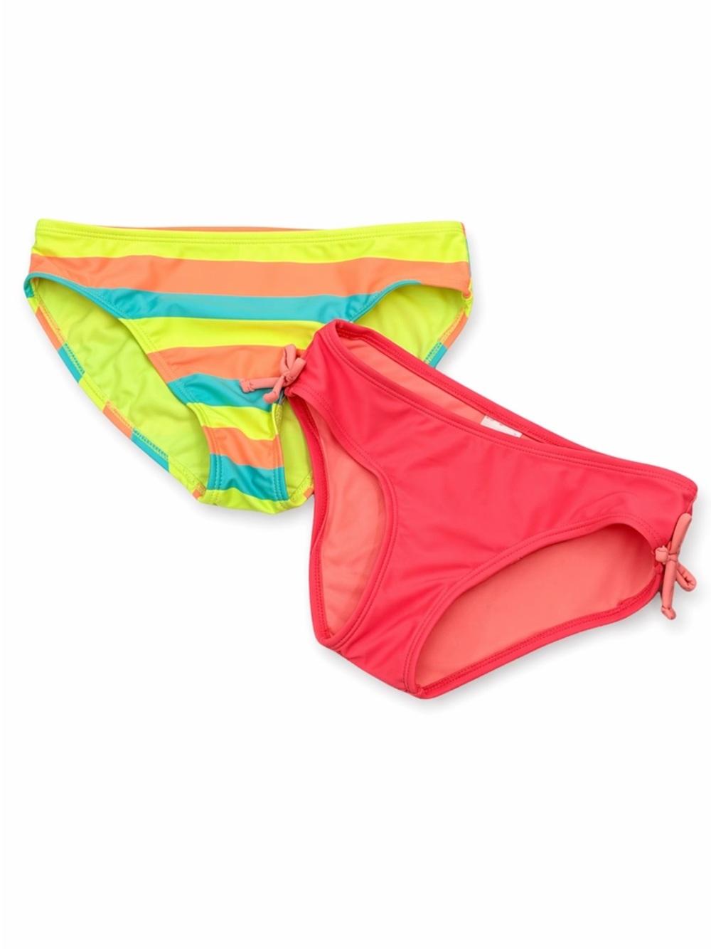 Girls Colorful Bikini Bottoms Set of 2 Size M (7-8)